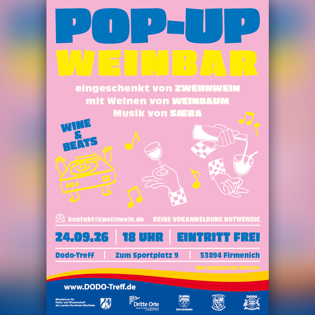 POP-UP Weinbar im DODO-Biergarten